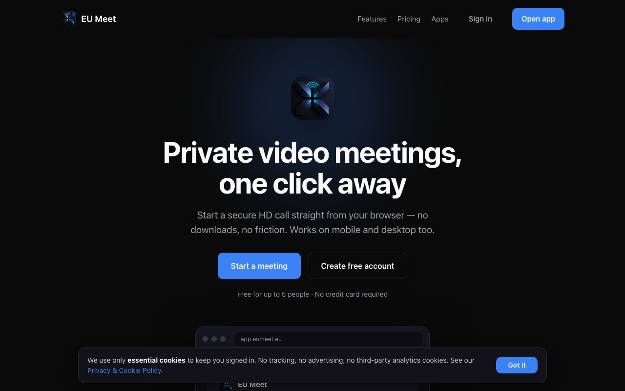 EU Meet screenshot