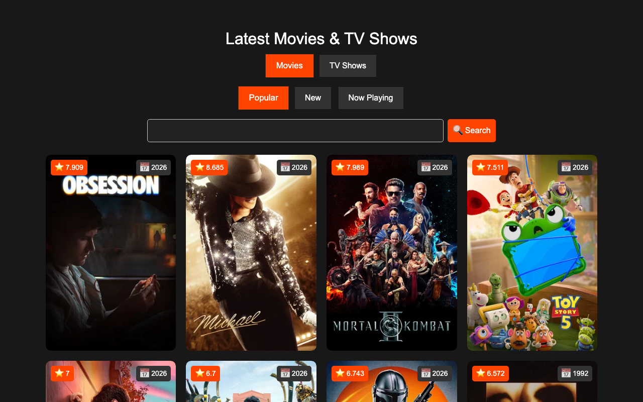 Movies screenshot